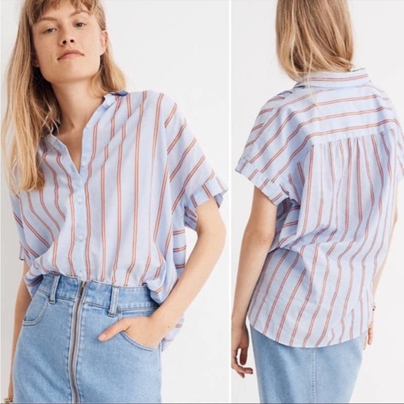 Madewell Tops - Madewell Central Shirt in Atwater Stripe